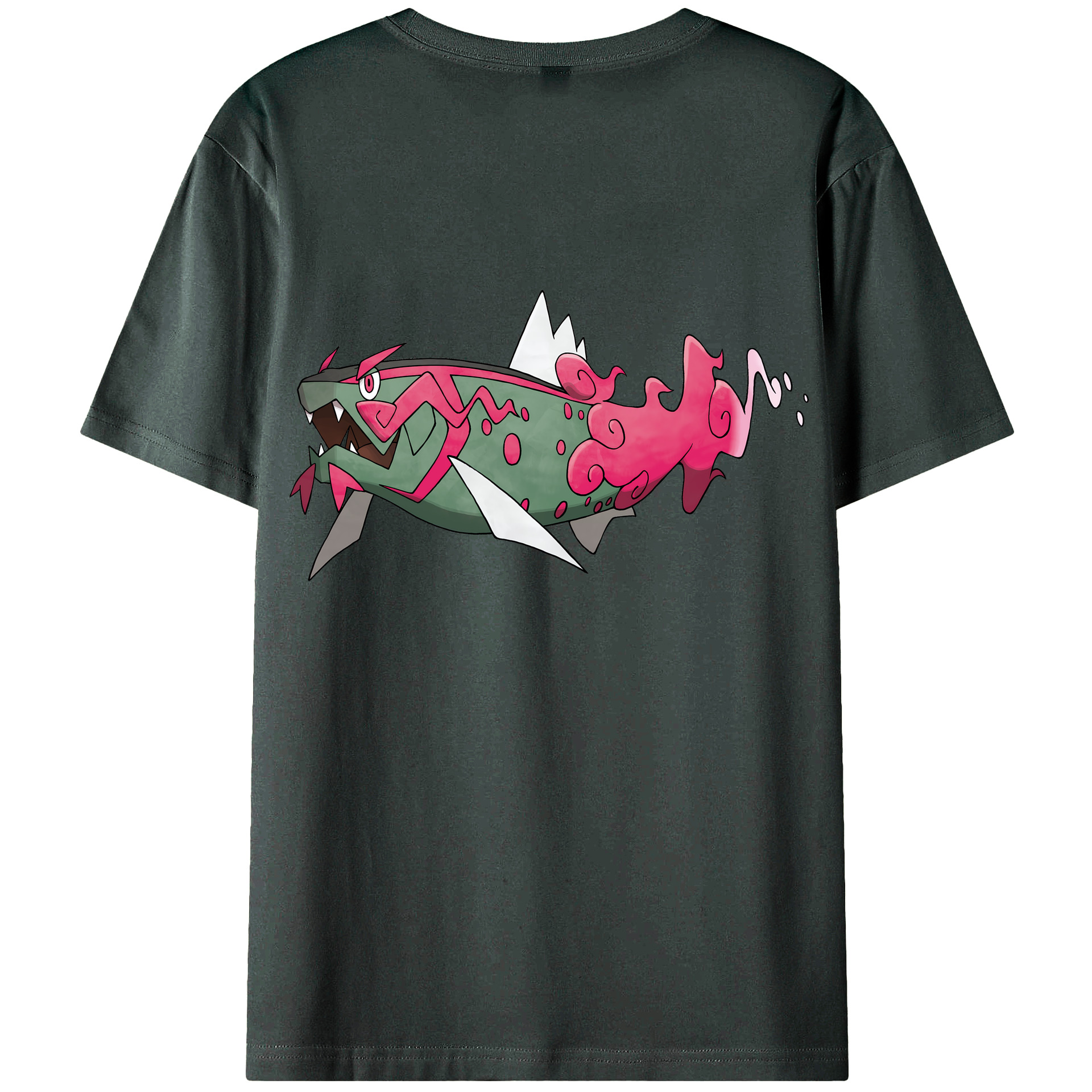 （画像用） ポケットモンスター Pokémon 綿100％ メンズ半袖Tシャツ（バックプリント） 通気性